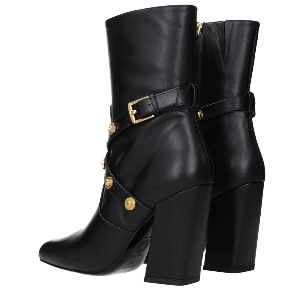 Versace Leather Ankle Women's Boots
