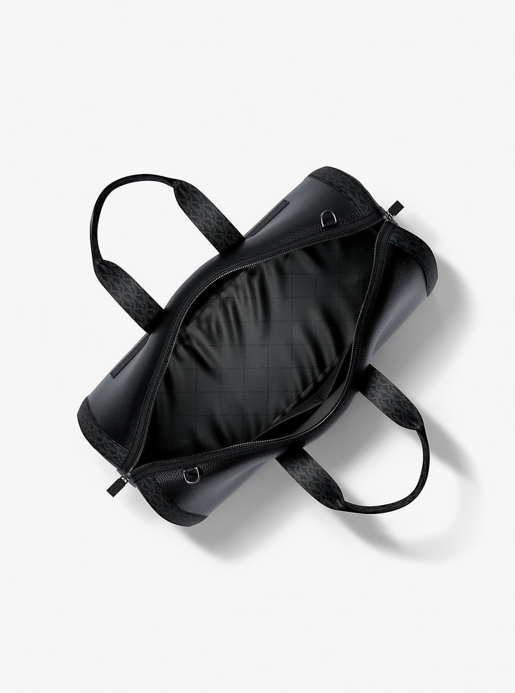 Cooper Pebbled Leather and Signature Logo Duffel Bag