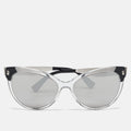 Versace Black/silver Mirror Mod. 4338 Medusa Cat Eye Sunglasses