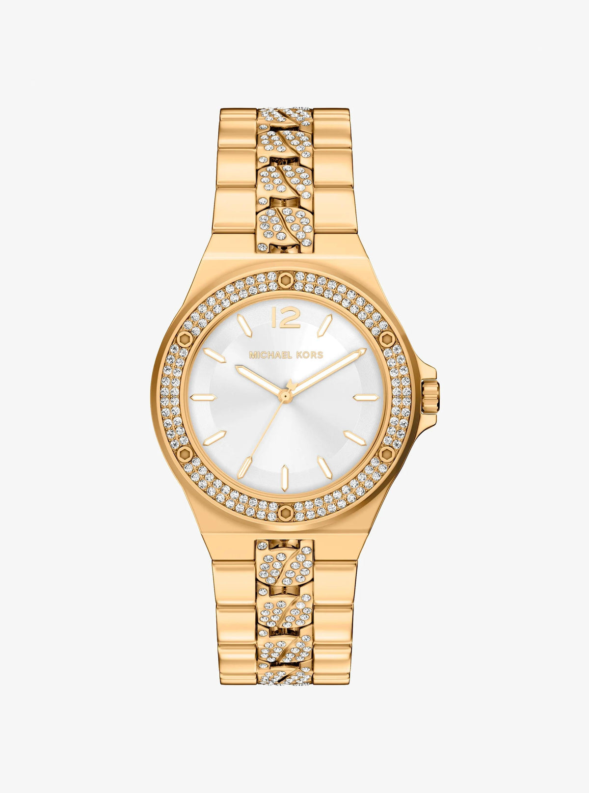 Lennox Pavé Gold-Tone Watch