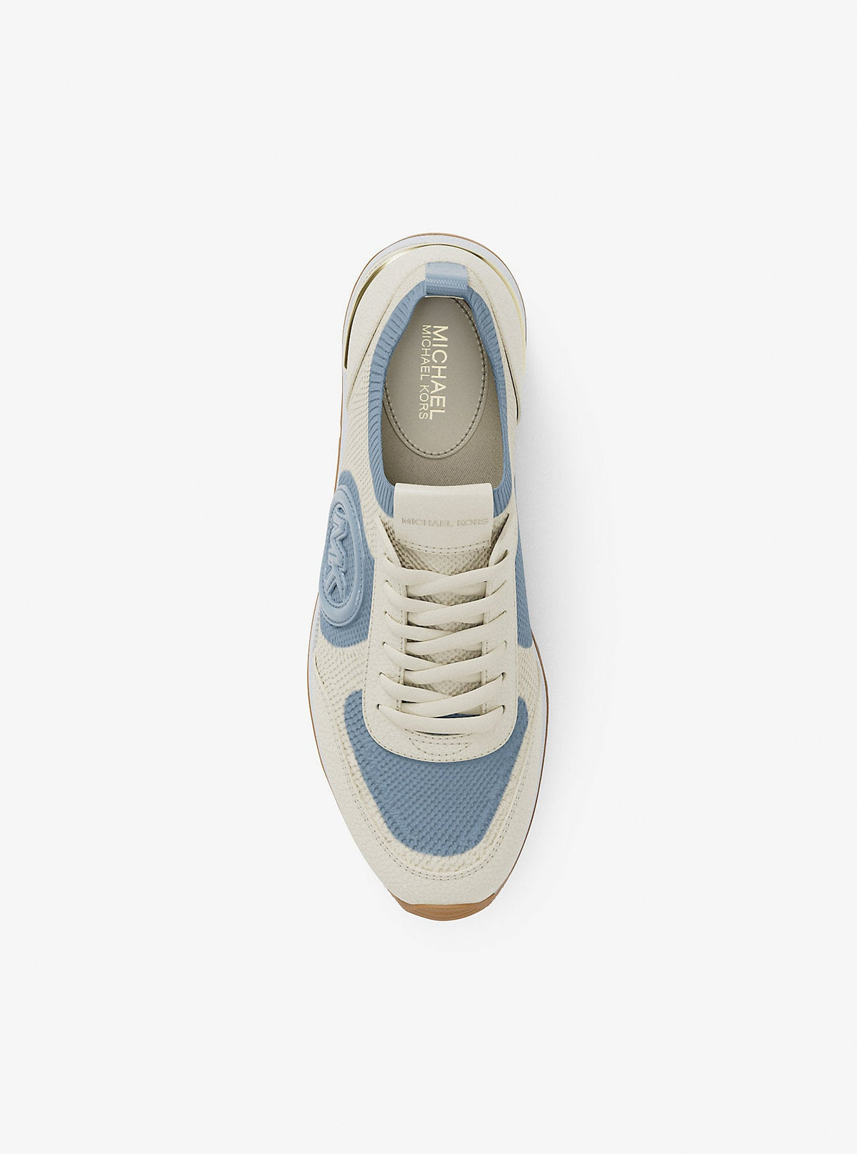 Michael Kors Outlet Jenkins Two-Tone Stretch Knit Trainer