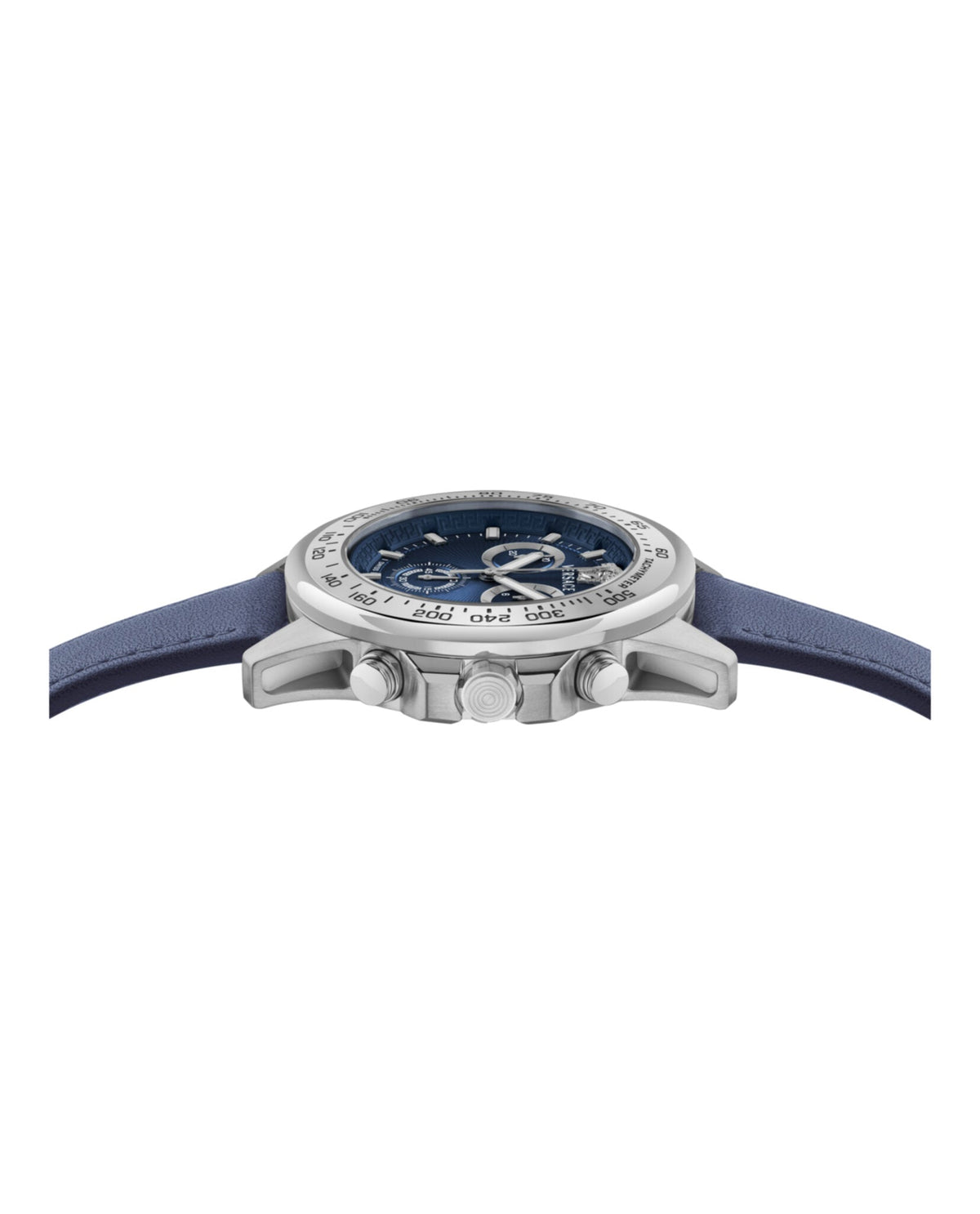 Greca Action Chrono Leather Watch