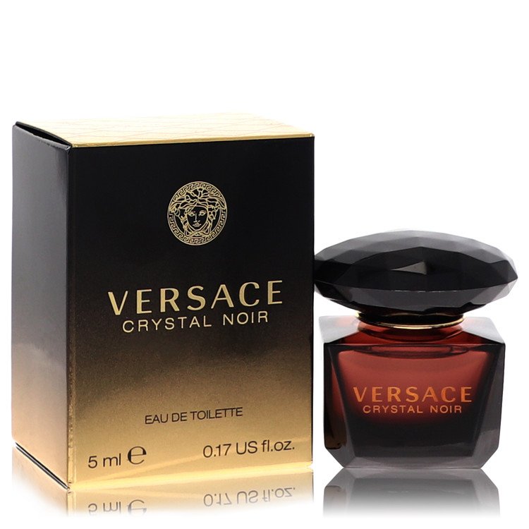 2pcs Combo Gift Set Crystal Noir by Versace Mini EDT .17 oz for Women