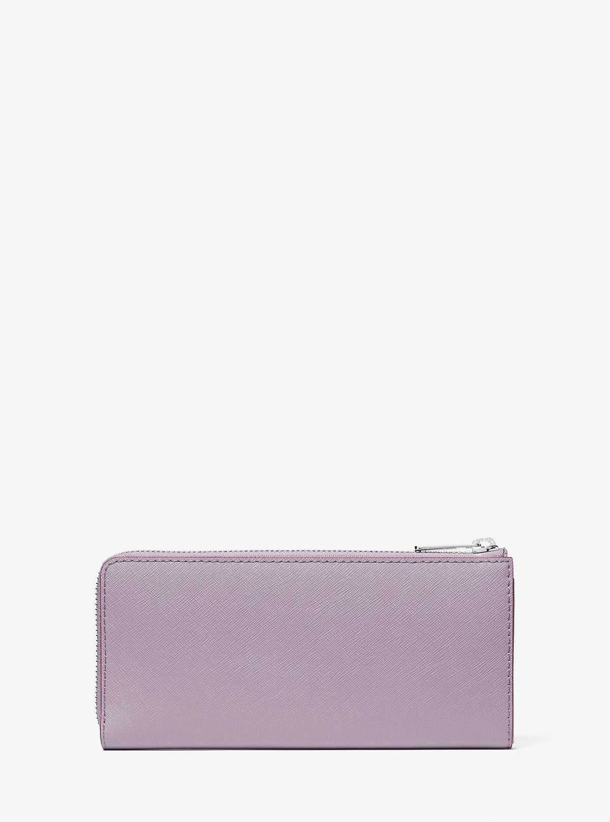 Jet Set Travel Large Saffiano Leather Quarter-Zip Wallet