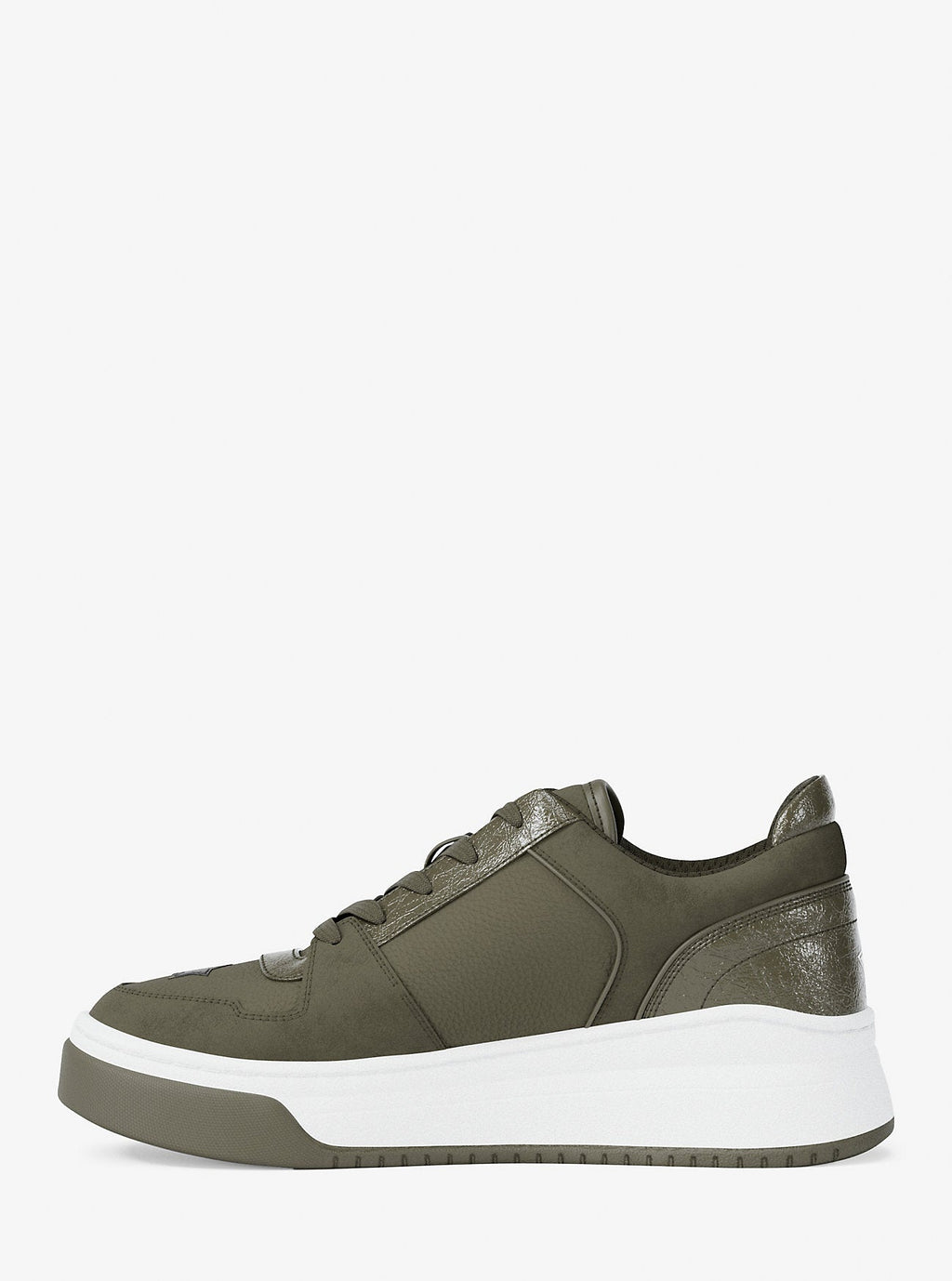 Lexi Embellished Mixed-Media Sneaker