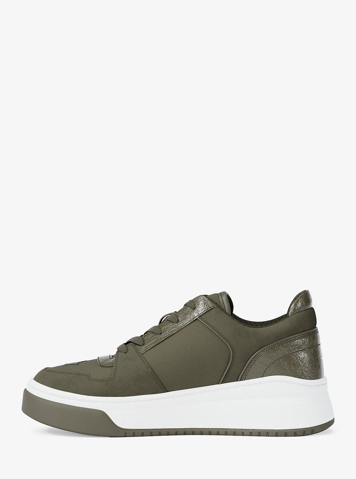 Lexi Embellished Mixed-Media Sneaker