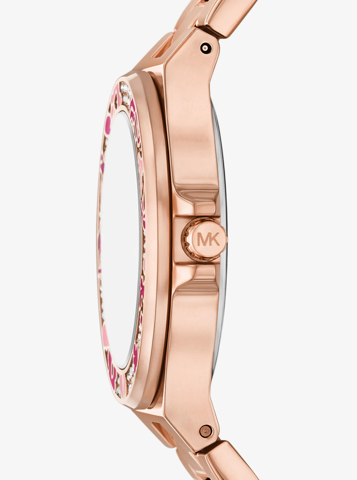 Mini Lennox Pavé Rose Gold-Tone Watch