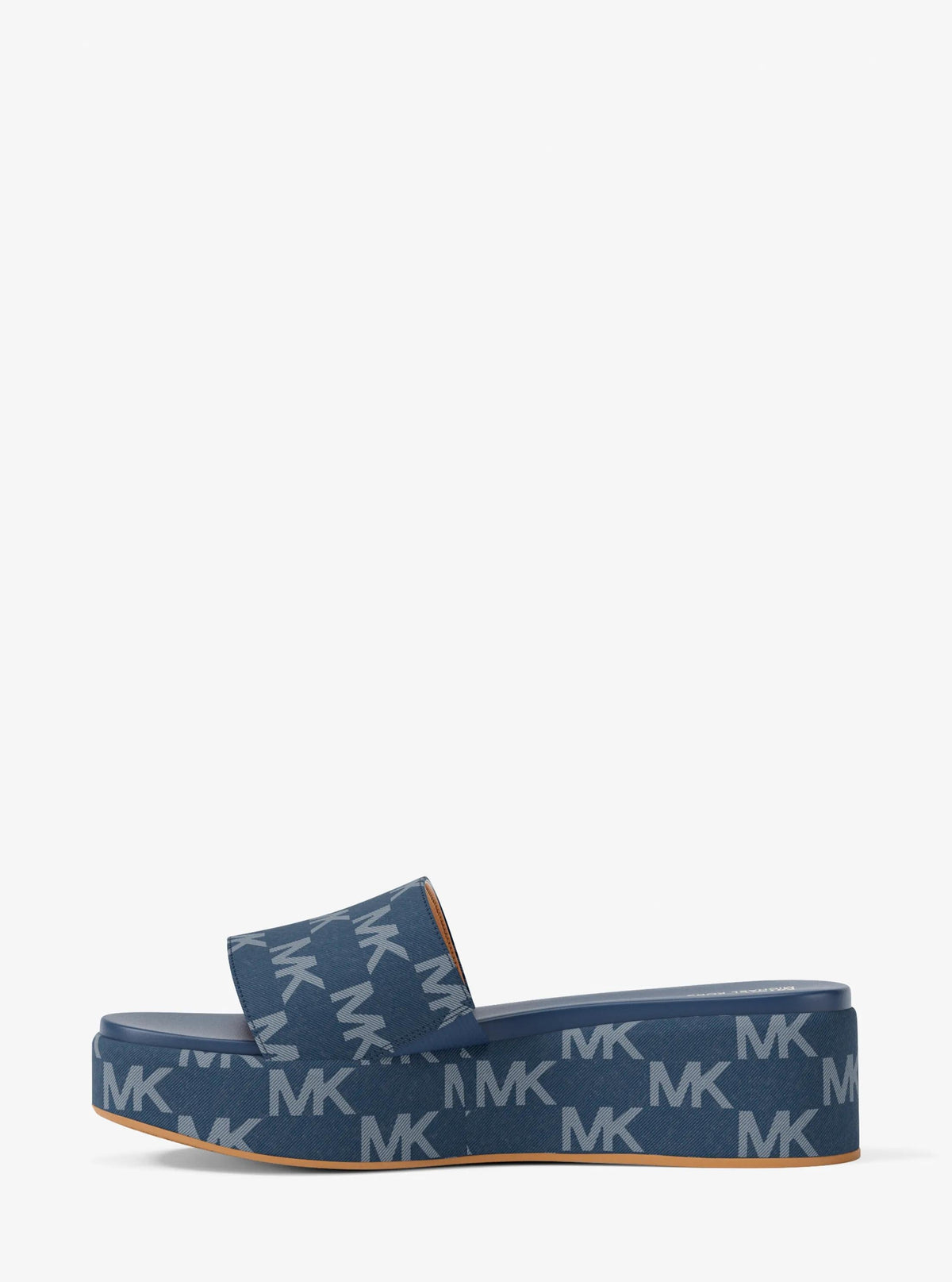 Sadler Logo Jacquard Platform Slide Sandal