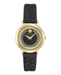Versace Delphinus Leather Watch