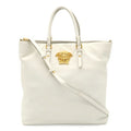 Versace Leather Shoulder Bag Tote Bag (Pre-Owned)