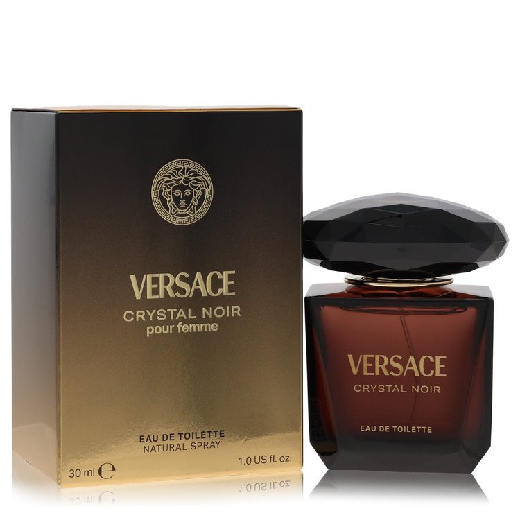 2pcs Combo Gift Set Crystal Noir by Versace Eau De Toilette Spray 1 oz for Women