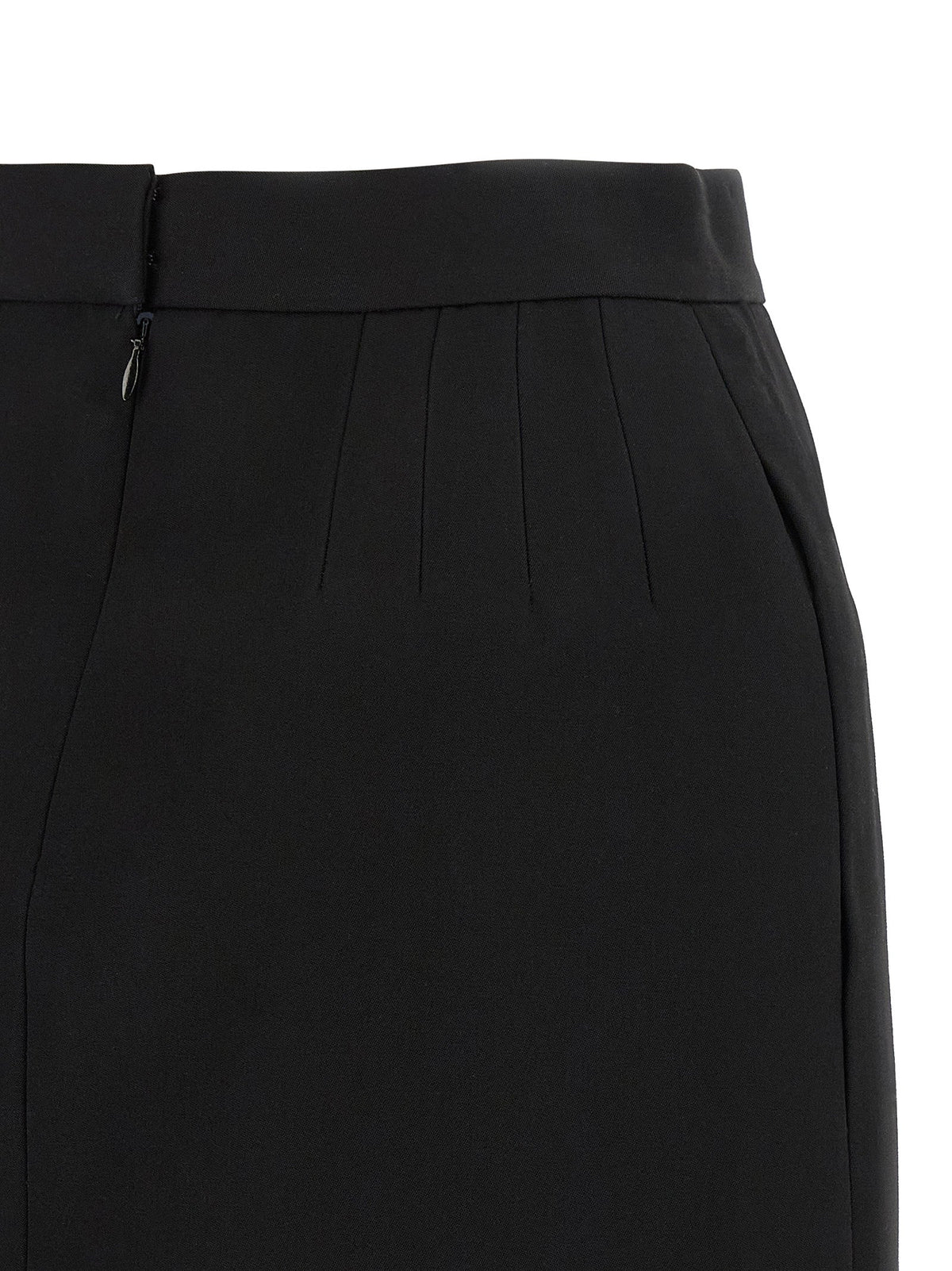 Versace Virgin Wool Long Women's Skirt