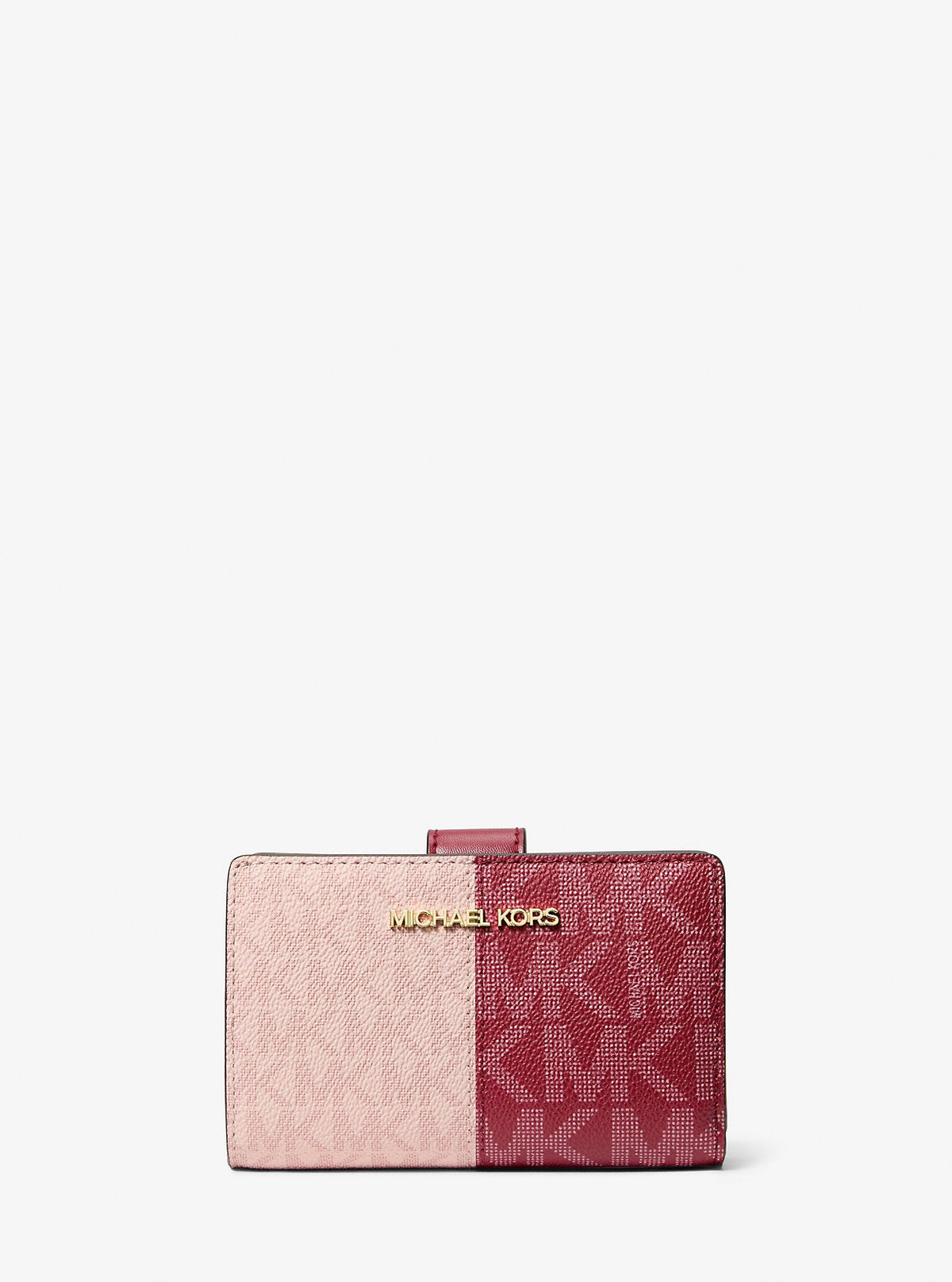 Jet Set Medium Two-Tone Logo Wallet