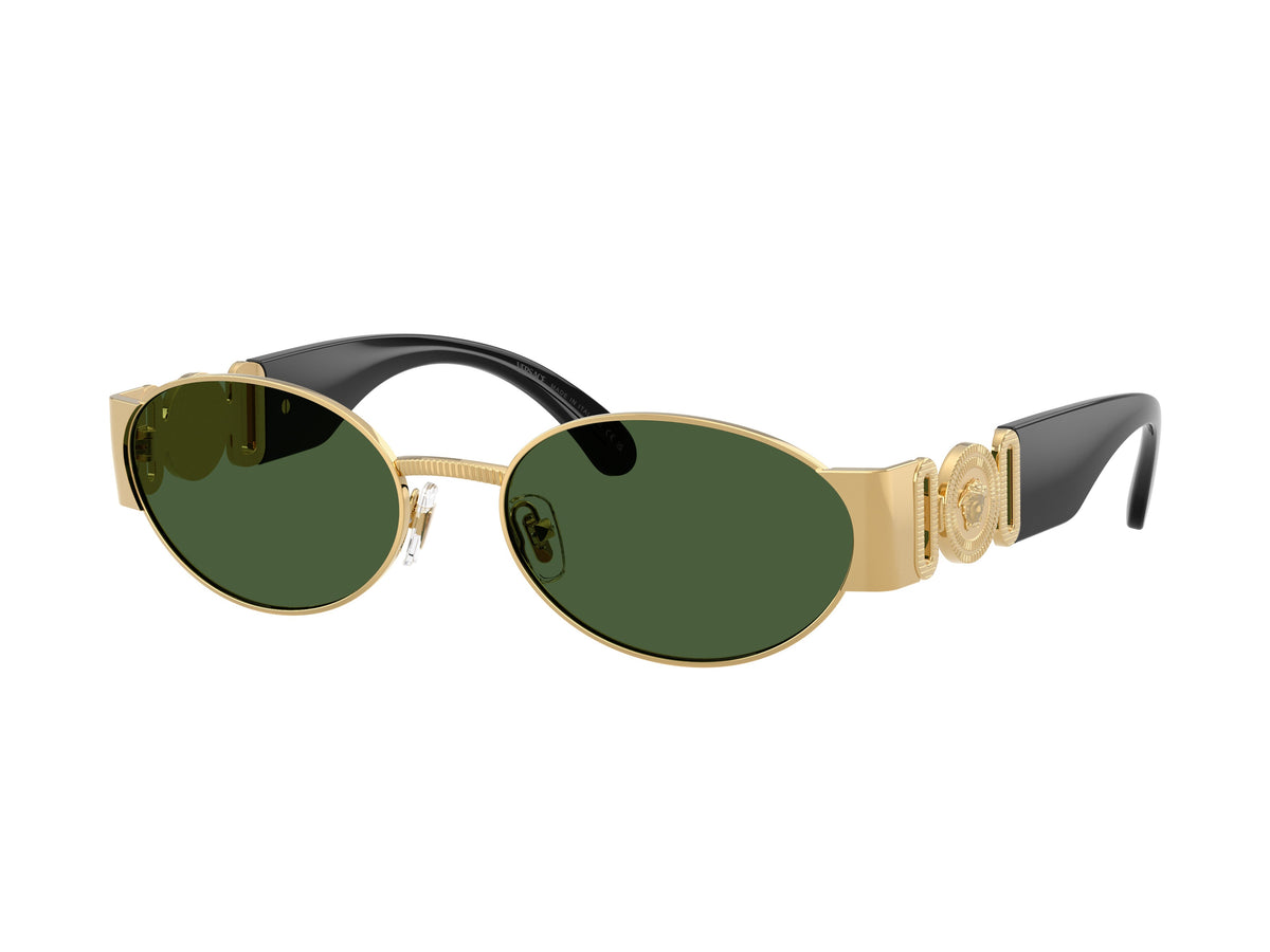Gold 0ve2299 Metal Round Sunglasses