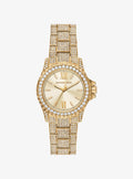 Mini Everest Pavé Gold-Tone Watch