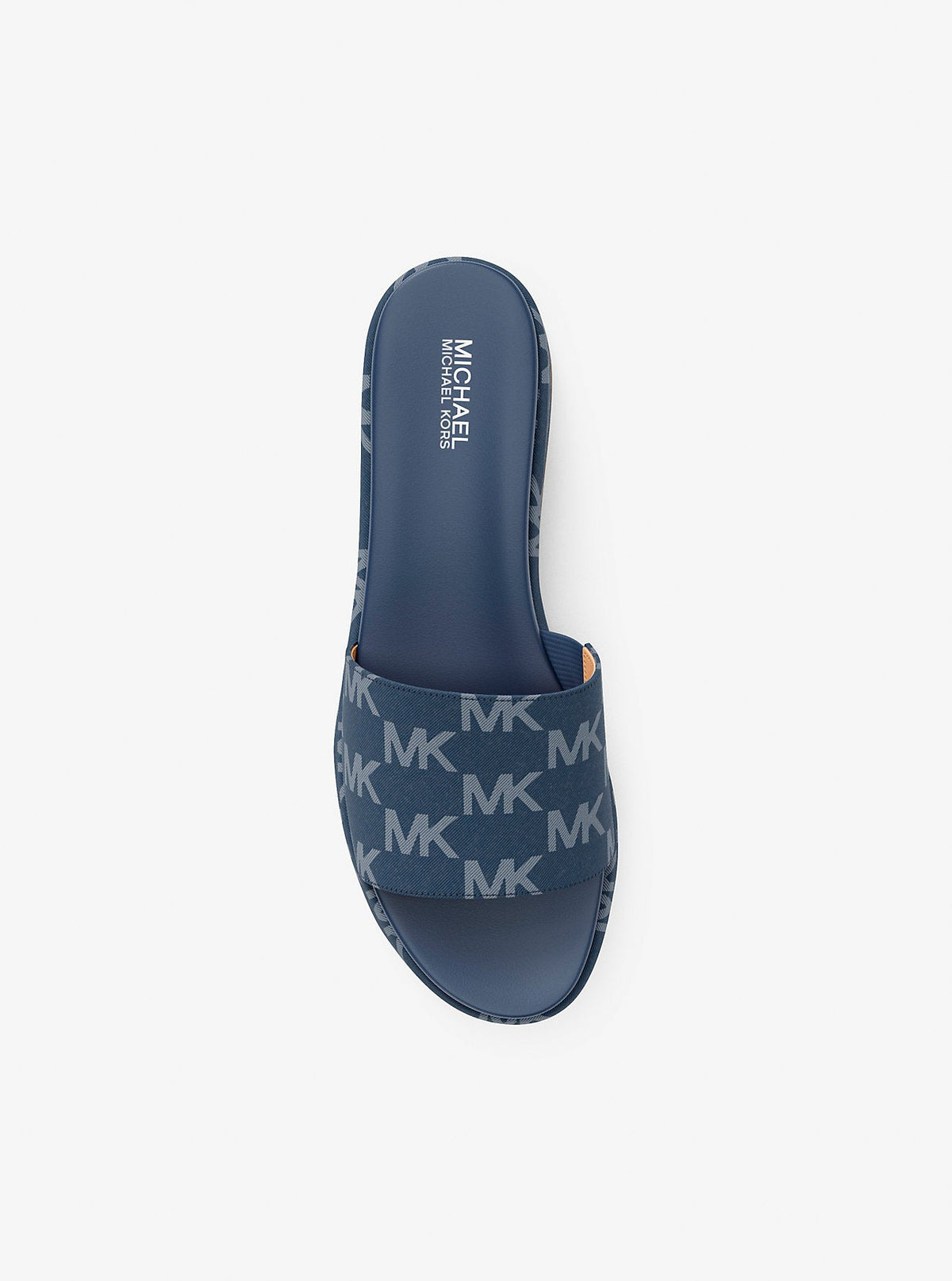 Sadler Logo Jacquard Platform Slide Sandal