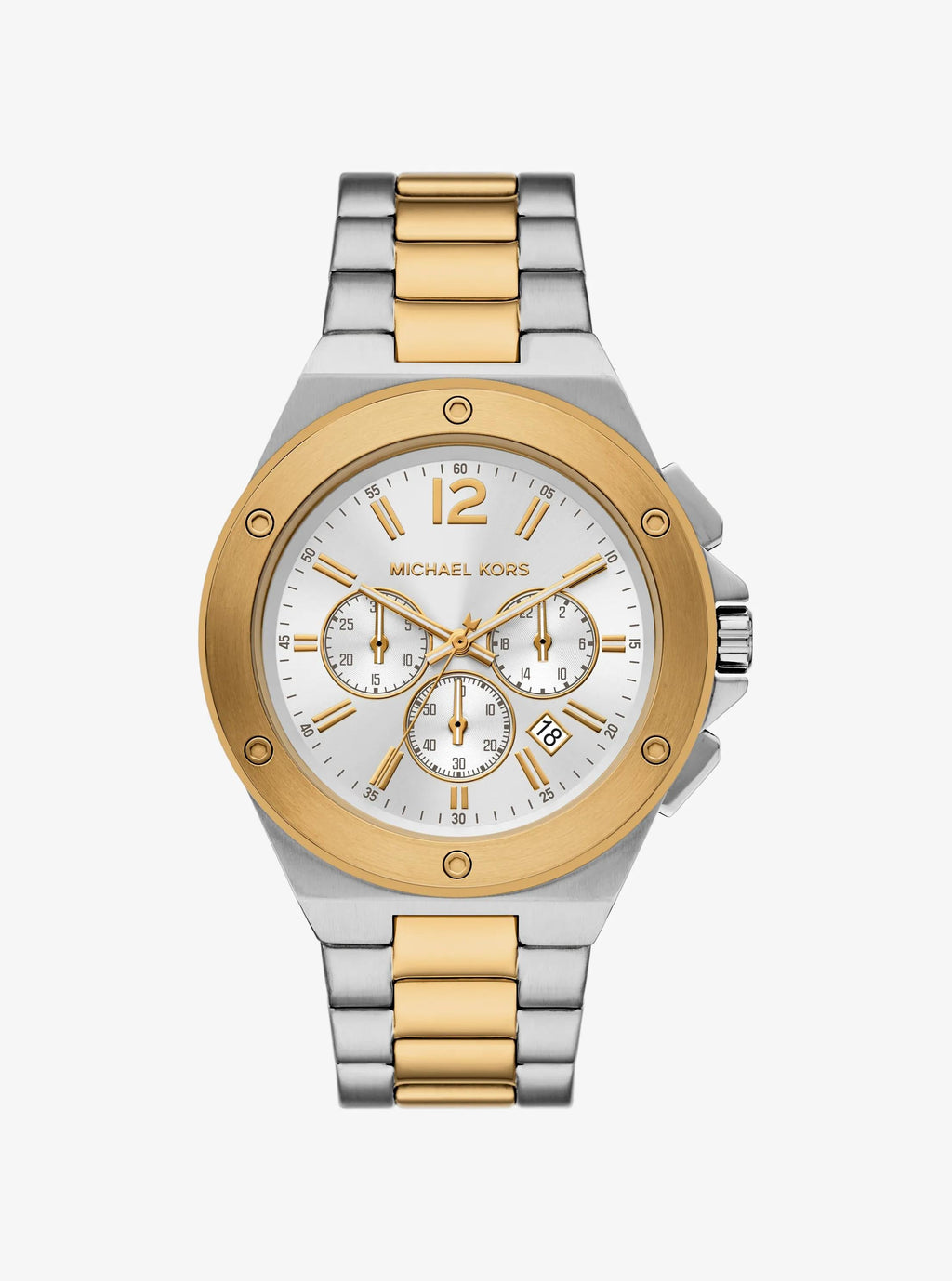 Oversized Lennox Two-Tone Watch