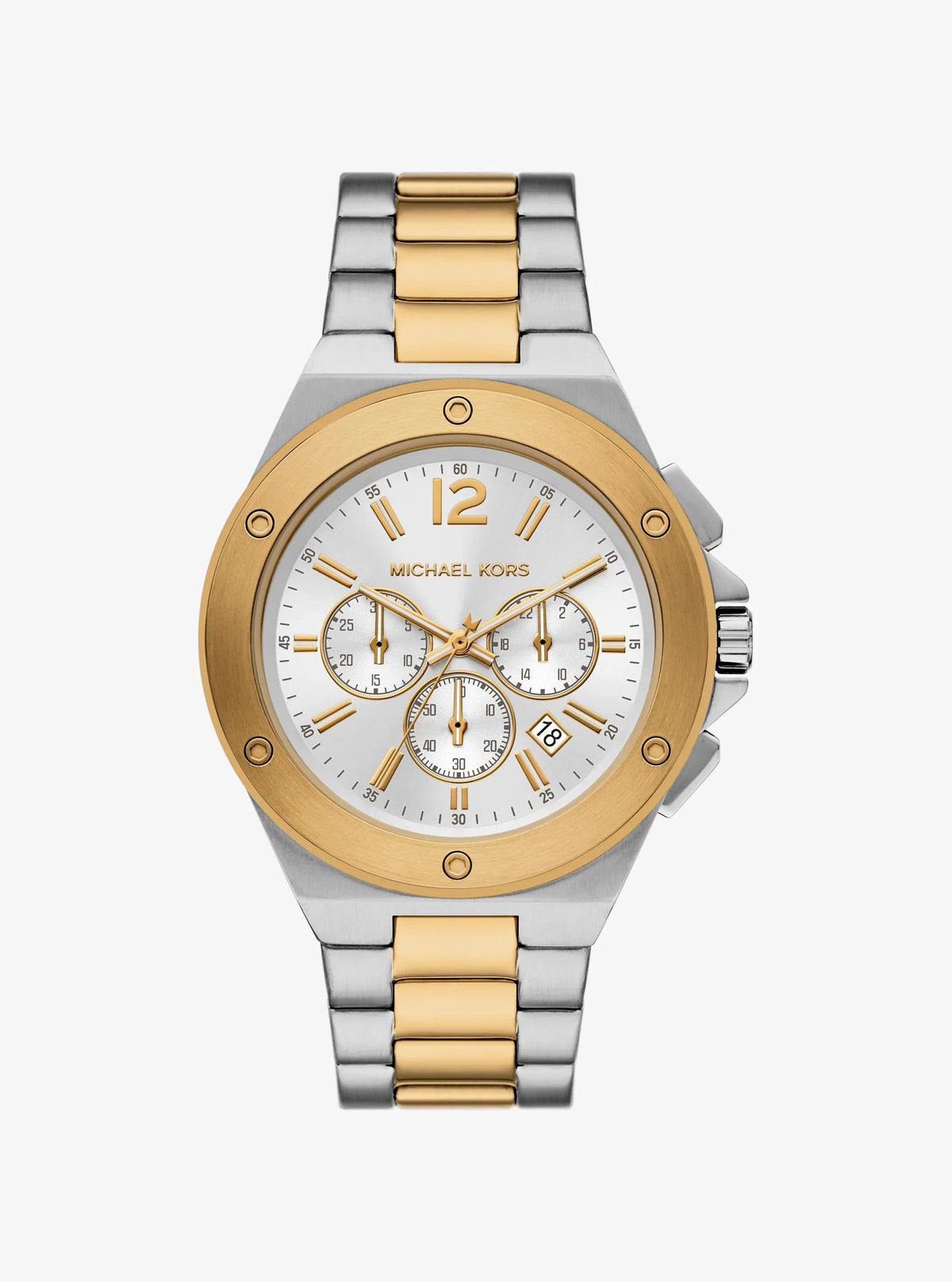 Oversized Lennox Two-Tone Watch