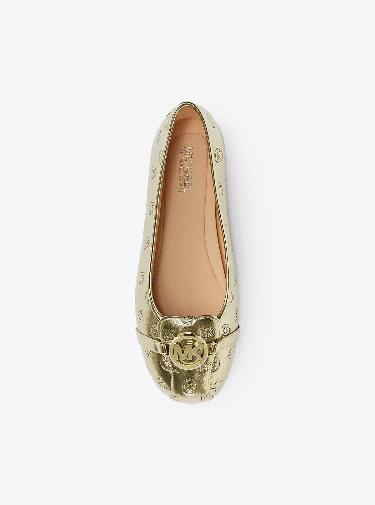 Fulton Metallic Logo Debossed Moccasin