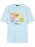 Relaxed-Fit Aqua Blue T-Shirt