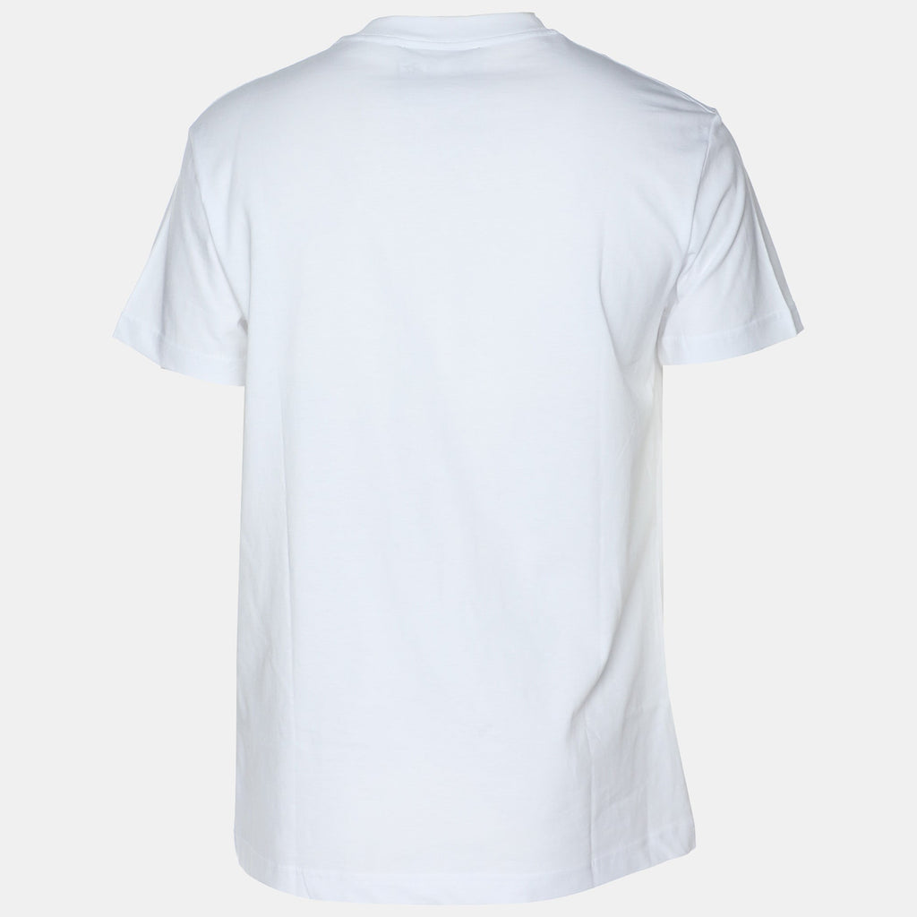 Versace Jeans Couture White/gold Jersey Logo Print T-Shirt