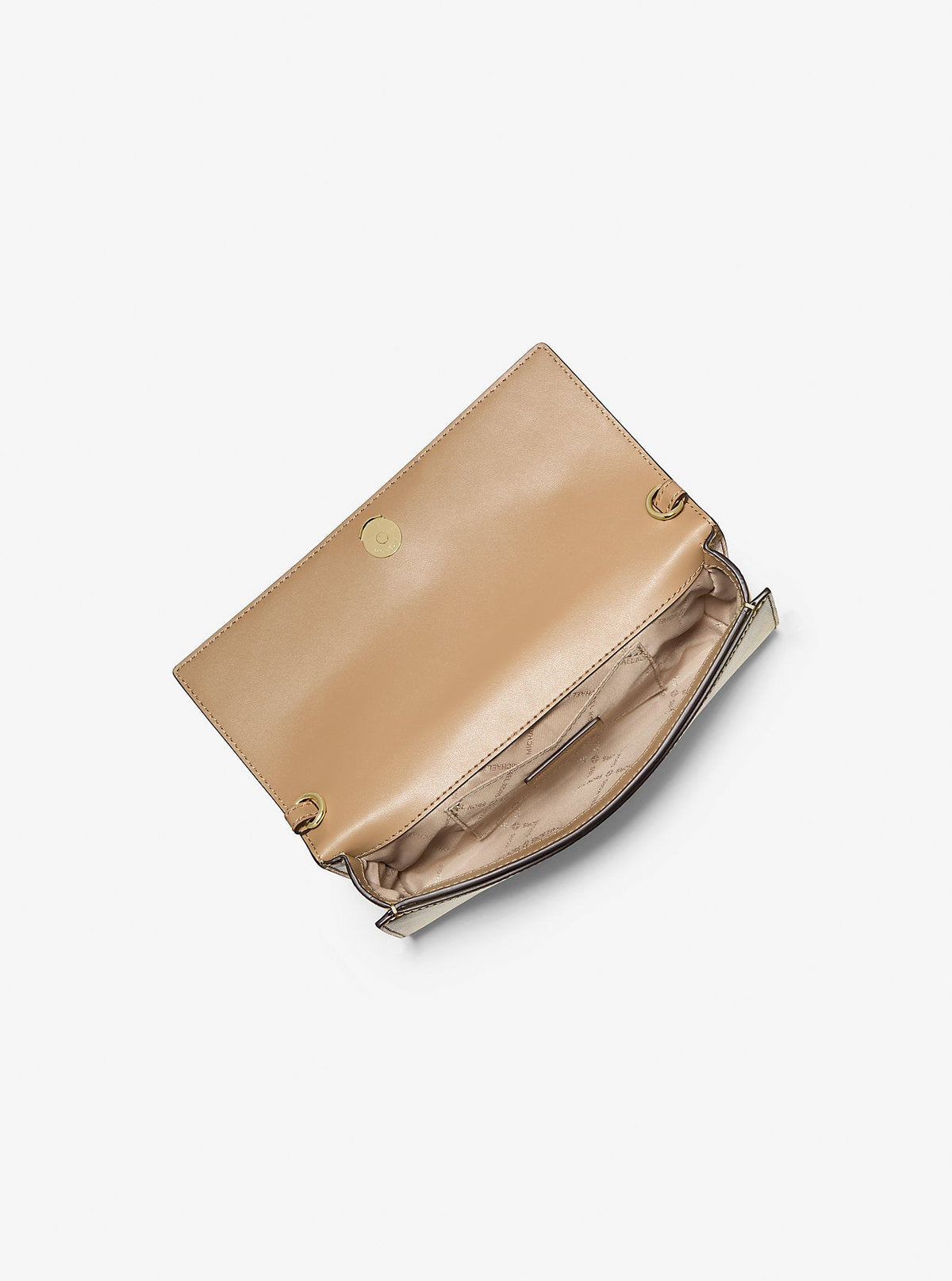 Jet Set Medium Embellished Metallic Leather Clutch