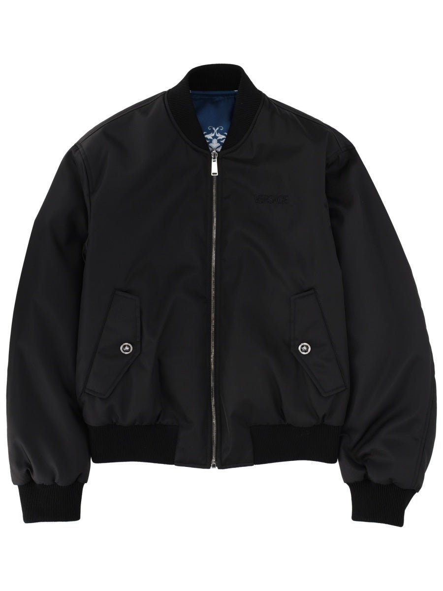 Reversible Classical Motifs Bomber Jacket
