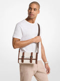 Cooper Pebbled Leather and Signature Logo Trunk Crossbody Bag