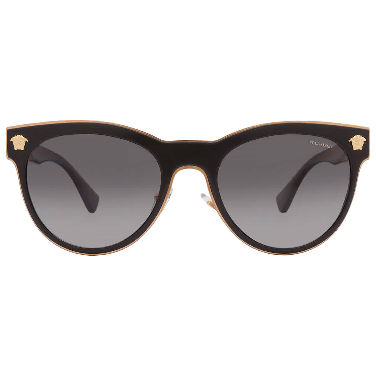 Versace Polarized Grey Gradient Phantos Ladies Sunglasses VE2198 1002T3 54