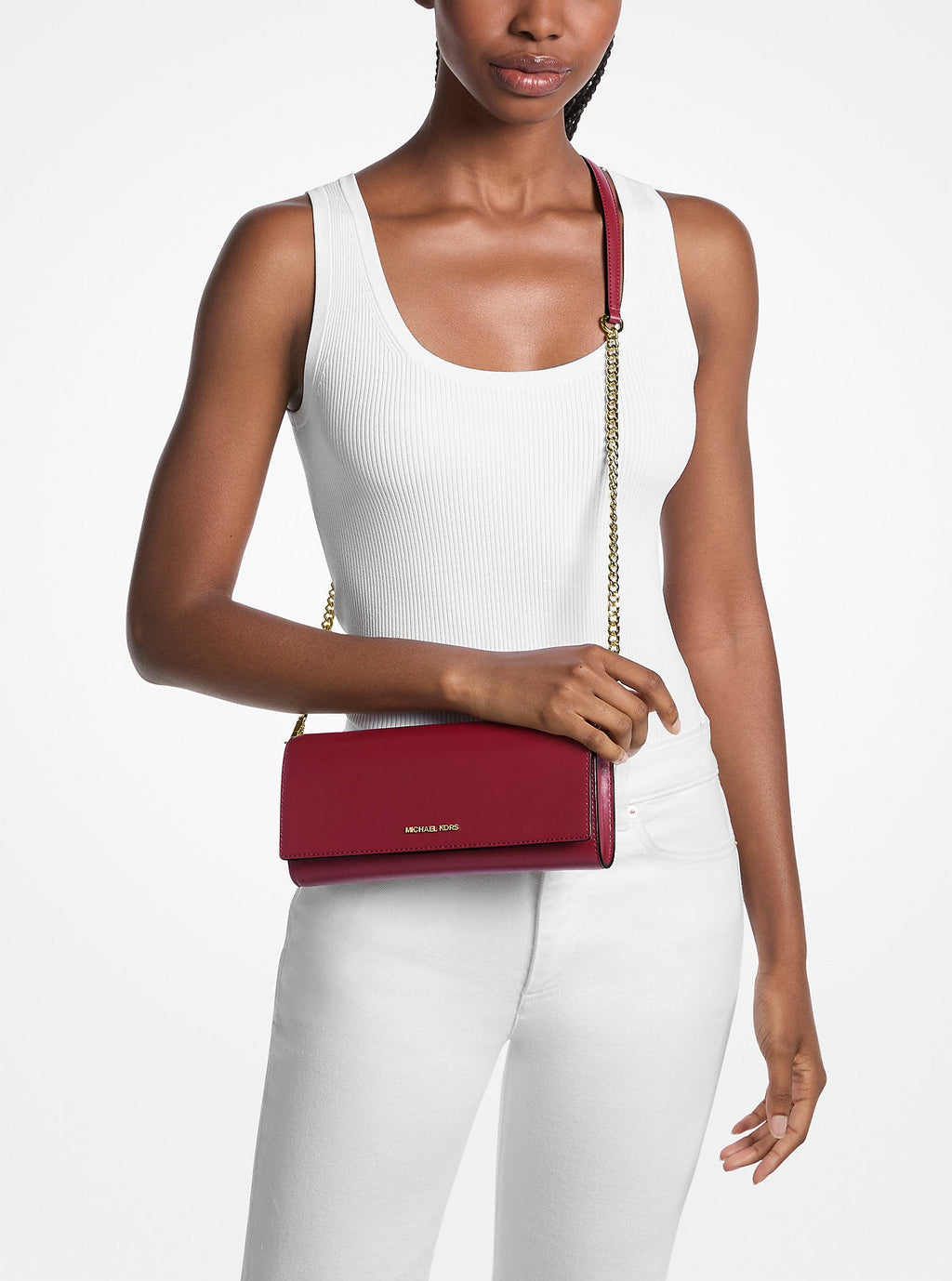 Jet Set Medium Leather Clutch