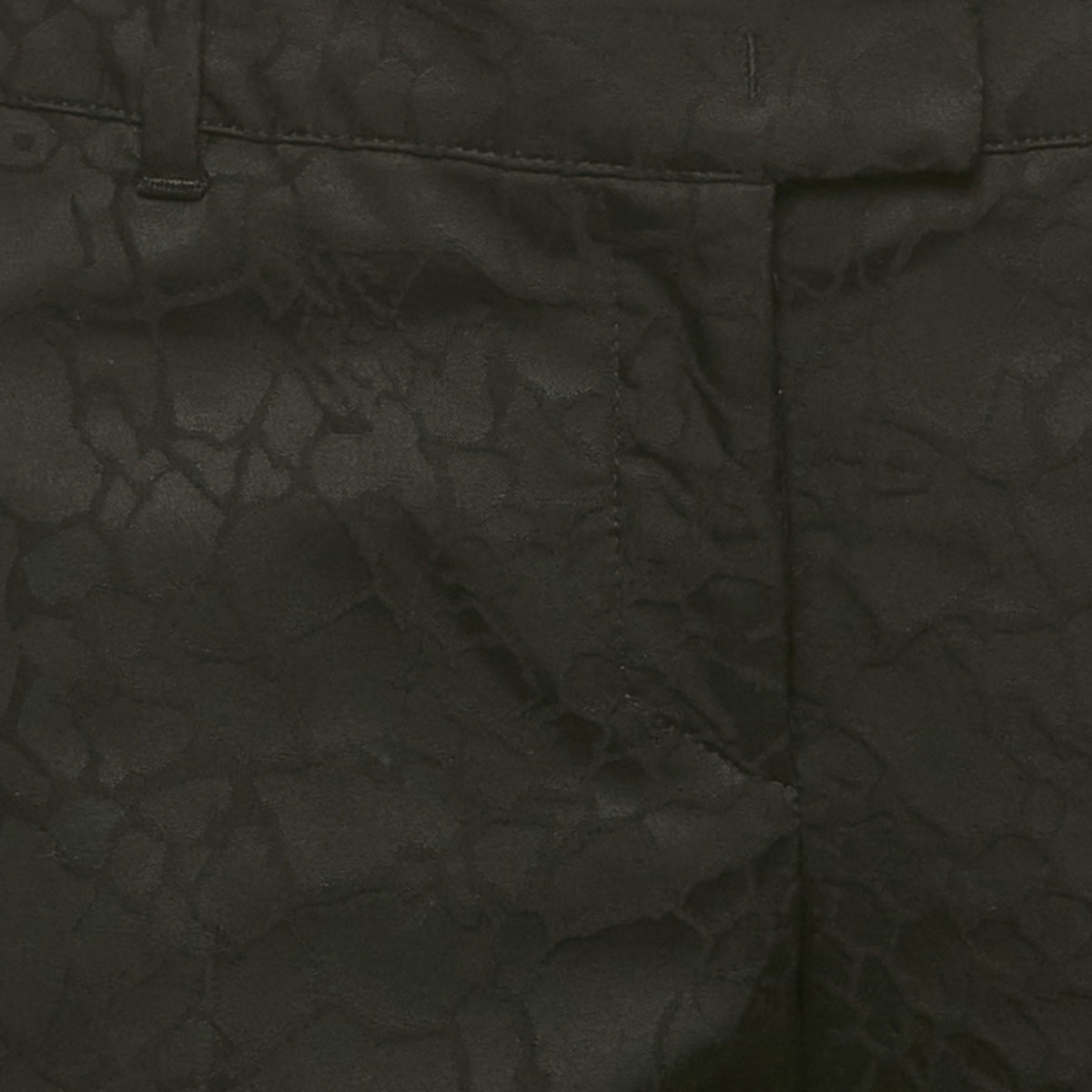 Versace Jeans Black Jacquard Cotton Blend Trousers