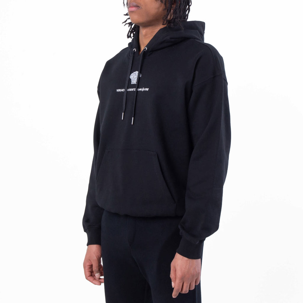 Versace Medusa Logo Embroidered Sweatshirt, Size Medium
