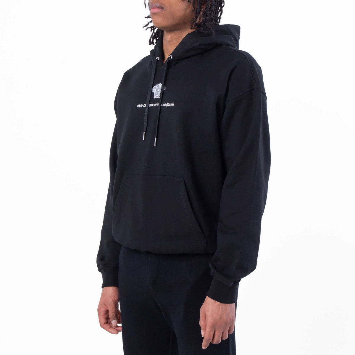Versace Medusa Logo Embroidered Sweatshirt, Size Medium
