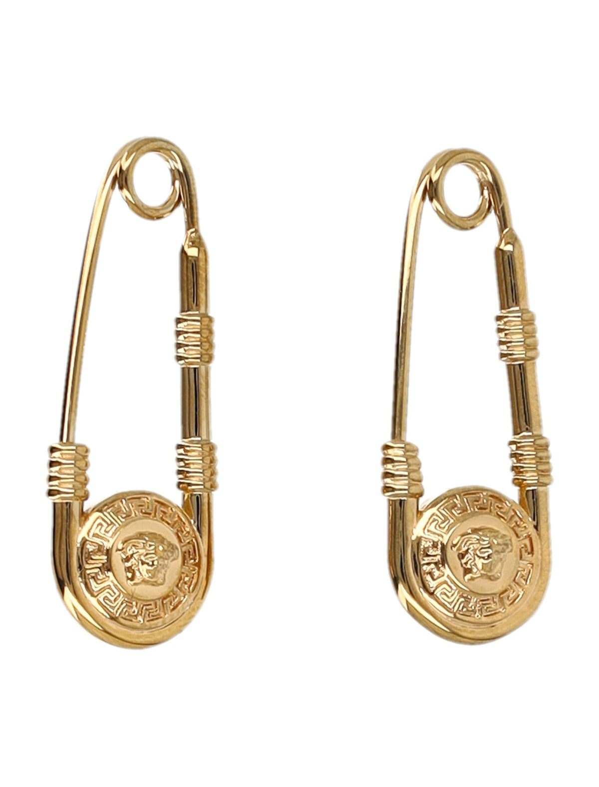 Gold-Tone Safety Pin Earrings