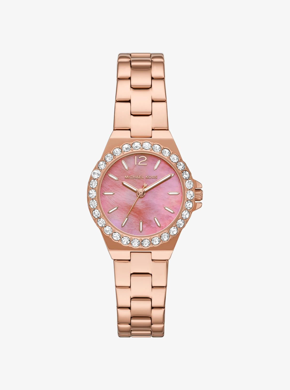 Mini Lennox Pavé Rose Gold-Tone Watch