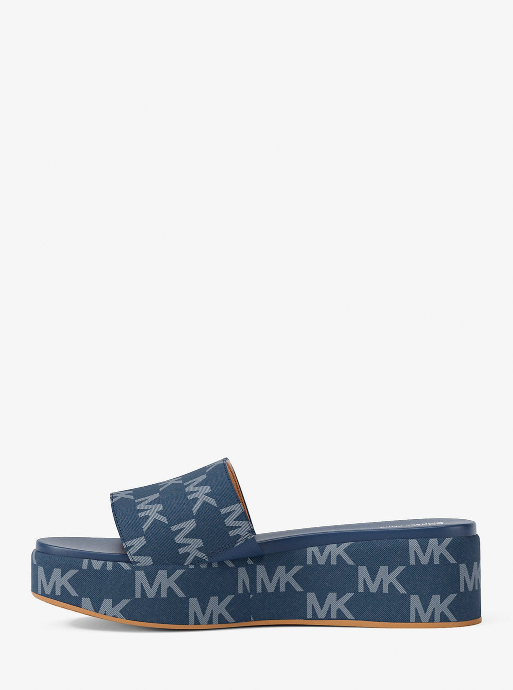 Sadler Logo Jacquard Platform Slide Sandal