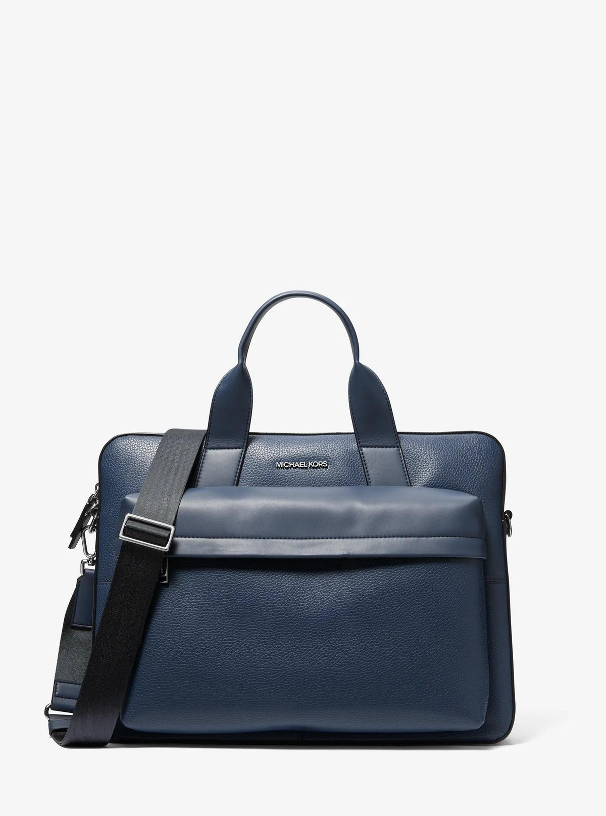 Pacey Medium Pebbled Leather Pocket Briefcase