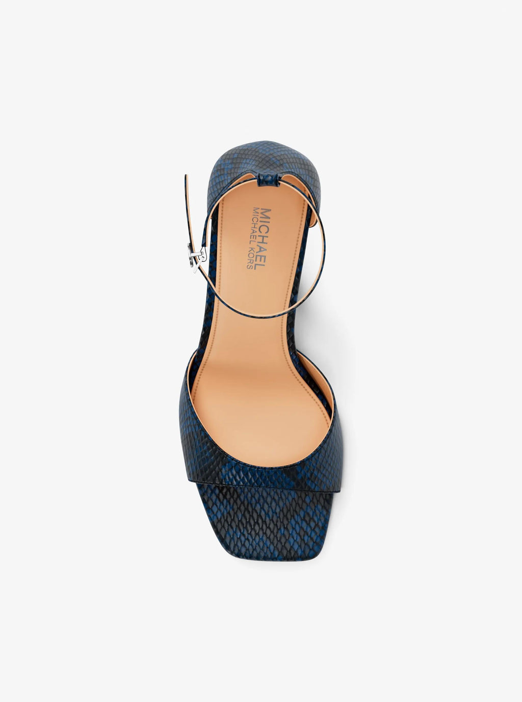 Amali Snake Embossed Sandal