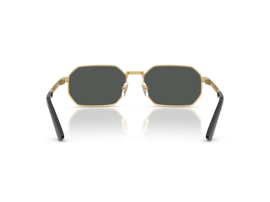 Gold 0ve2297 Metal Geometric Octagonal Sunglasses