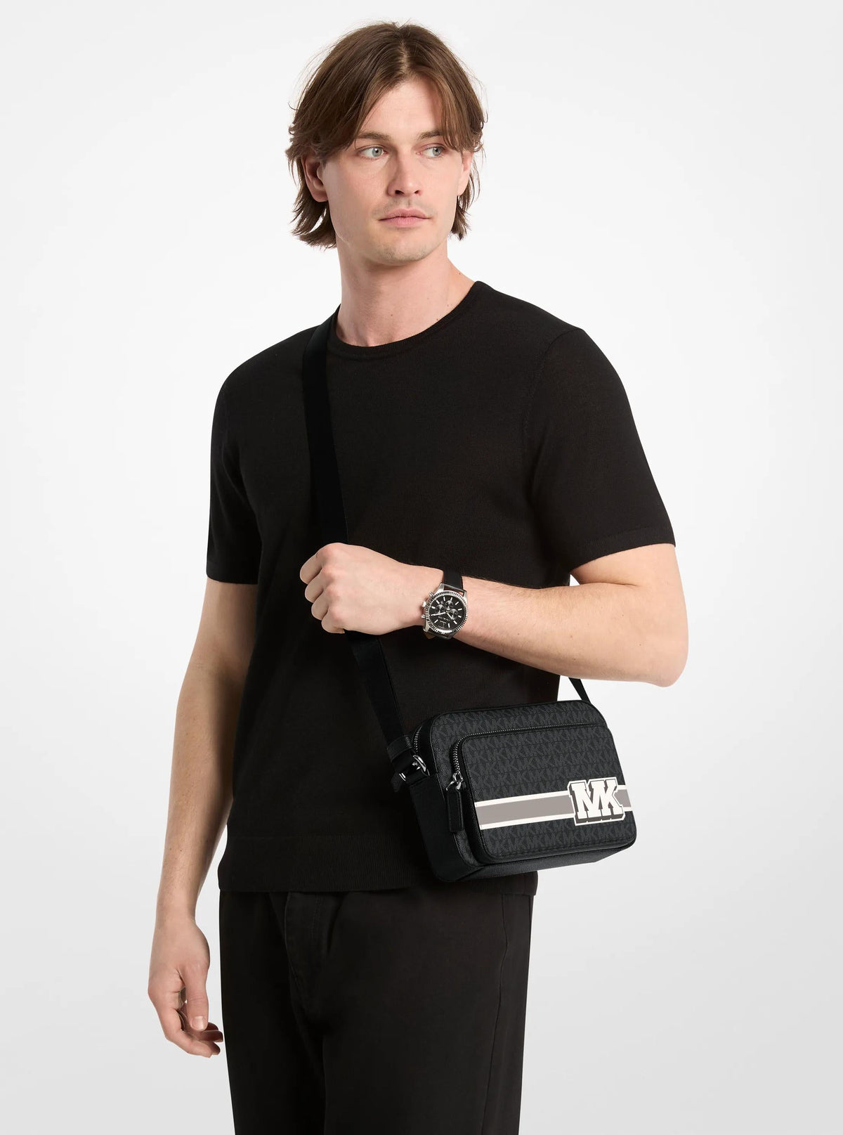Cooper Embellished Signature Logo Flight Bag