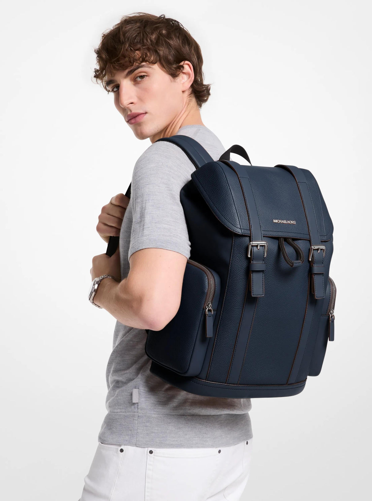 Cooper Pebbled Leather Backpack