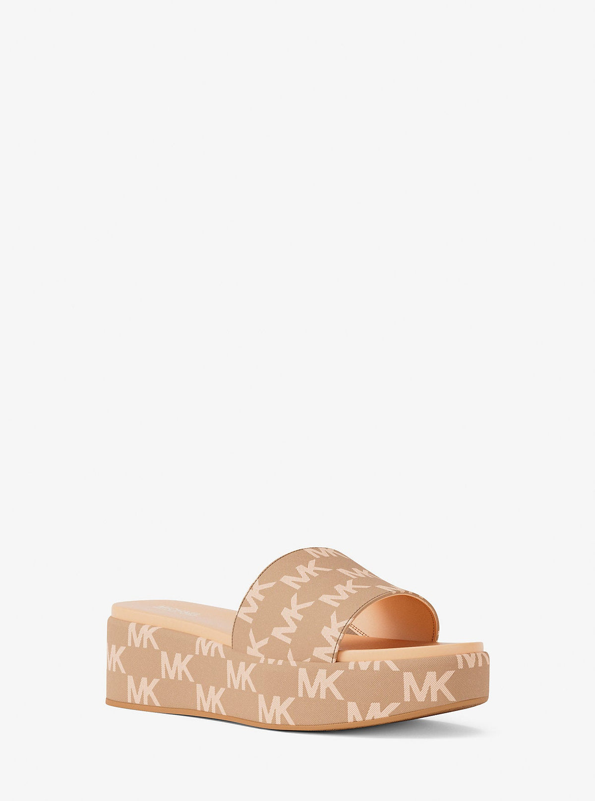 Sadler Logo Jacquard Platform Slide Sandal
