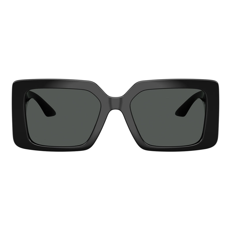 Versace Sunglasses Rectangle Full Rim, Dark Havana Frame And Brown Gradient Lens Ve4505U108/13