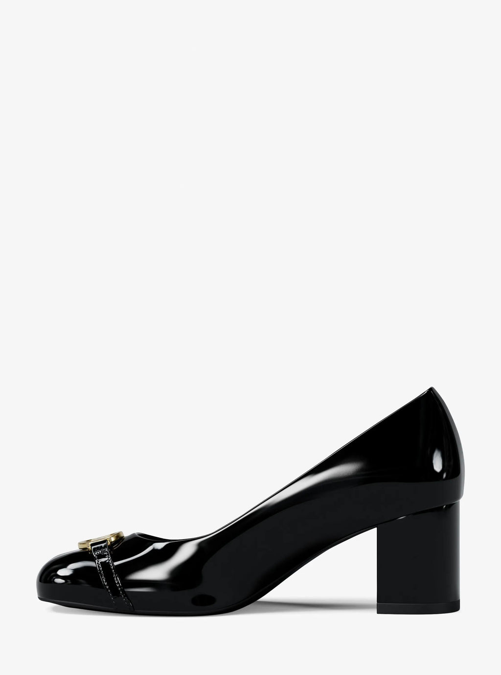 Dori Patent Block Heel Pump