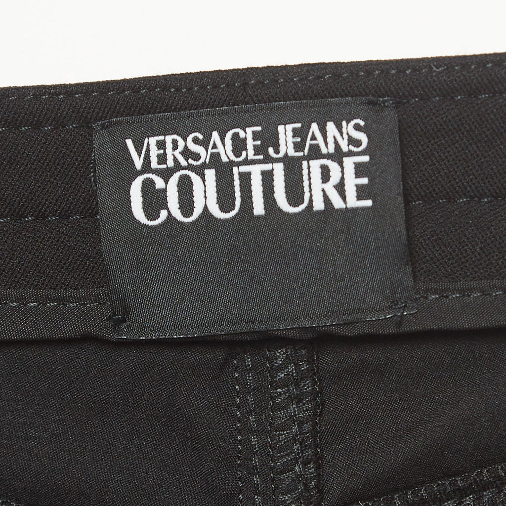 Versace Jeans Couture Black Belt Pocket Detail Skinny Pants