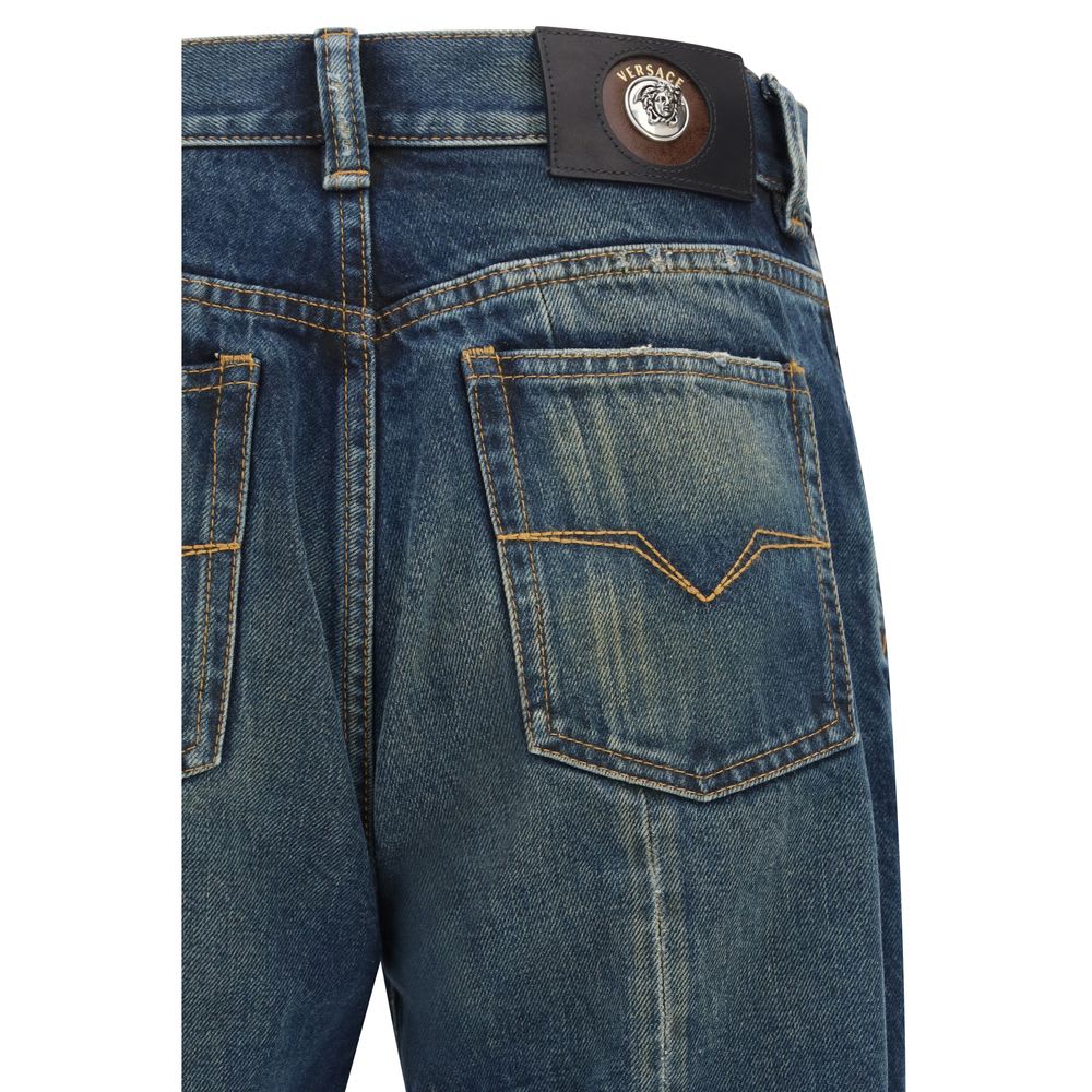 Versace Cotton Straight-Leg Men's Jeans