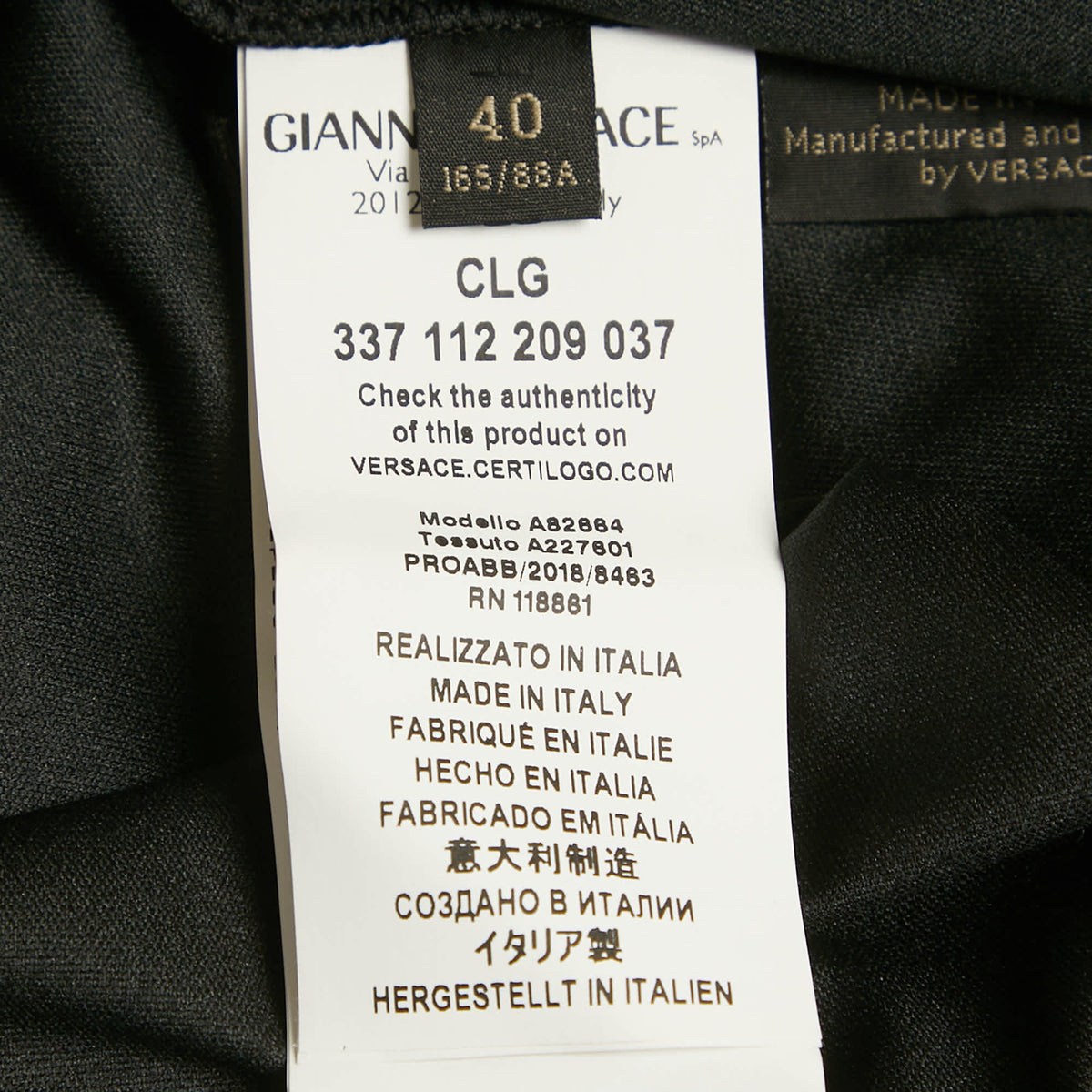Gianni Versace Black Graphic Logo Detail Jersey T-Shirt