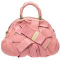 Versace Venita Bow Pink Leather Satchel