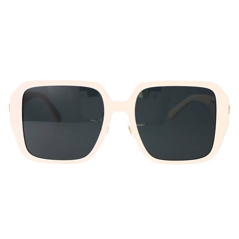 Versace Sunglasses Square Full Rim, Ivory White Frame And Dark Grey Lens Ve4472D548487