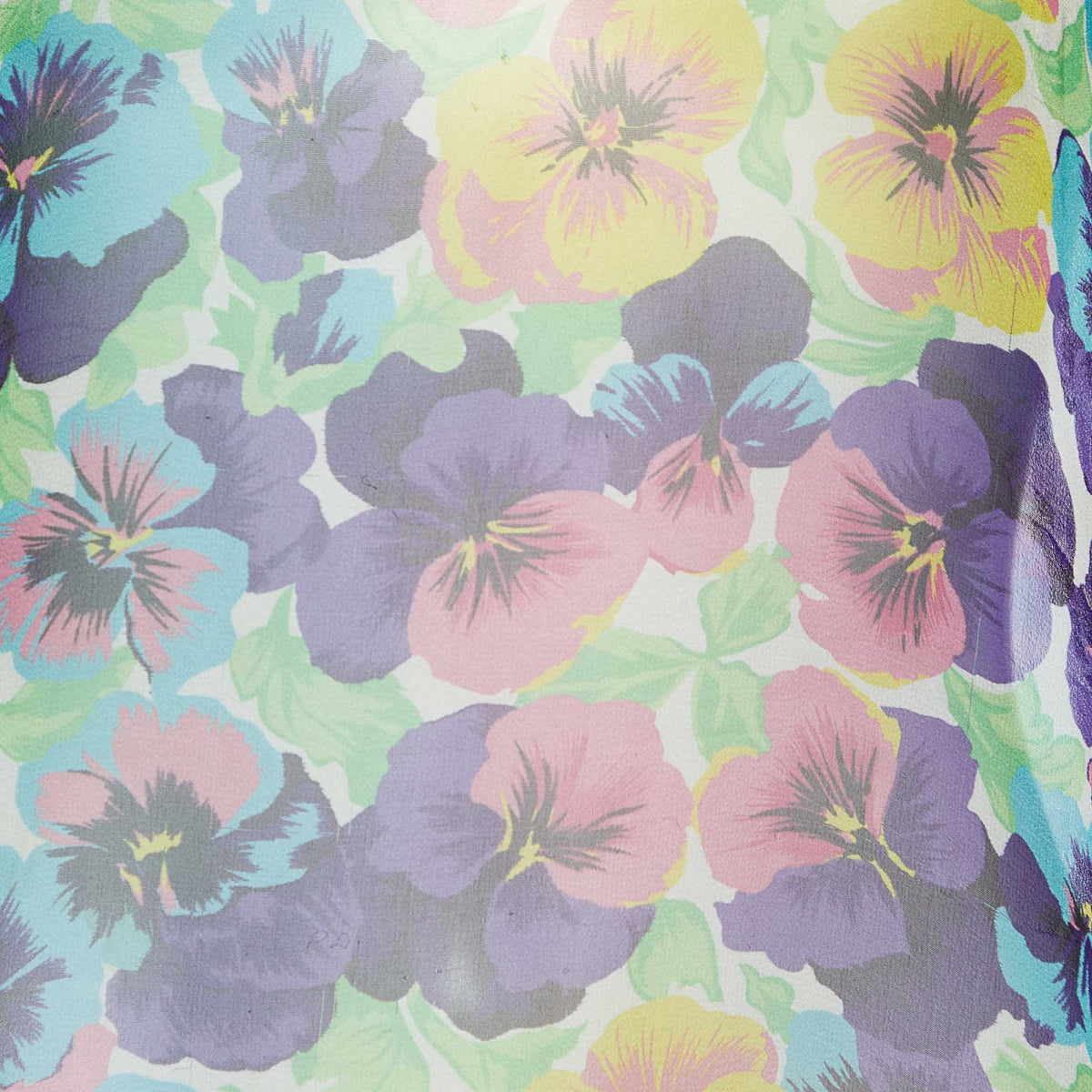 Versace Multicolor Floral Printed Silk Kaftan Top